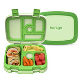 Bentgo front view showing compact bento box and secure lid benefit organization