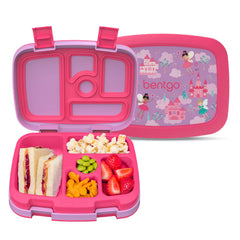 Bentgo kids front view showing colorful bento box and secure lid for easy packing