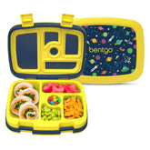 Bentgo front view showing five compartments and secure lid, promotes organized meals