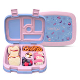 Bentgo front view showing colorful prints and compact design for easy packing