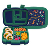 Bentgo front view showing prints and secure lid for easy packing