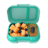 Bentgo front view showing compact snack container and secure lid benefit easy packing