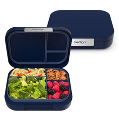 Bentgo front view showing compact modern lunch box and secure seal benefit