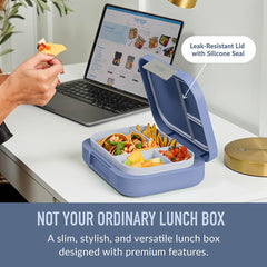 Bentgo Modern open showing removable tray and divider for customized portions