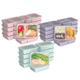 Bentgo front packaging showing the complete 60-piece meal prep kit and convenience