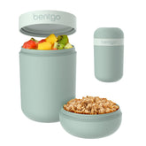 Bentgo front view of snack cup showing compact, leak-resistant design