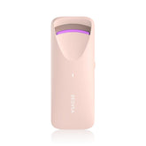 BEOVEA heated eyelash curler front view showing compact design and controls for easy styling
