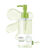 beplain front bottle showing cleanser packaging and clear labeling for easy identification