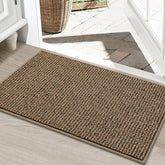 BEQHAUSE front view of beige mat showing clean entrance benefit