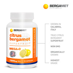 BergaMet serving size scale displaying capsule count and dosage clarity