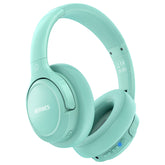 BERIBES front view folded headset showing compact portability and easy storage