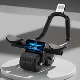 Bersauji front view showing timer and stable dual-wheel for safer workouts