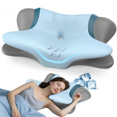 beslovo front packaging showing pillow and benefits, clear product overview