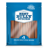 Best Bully Sticks front packaging showing 24-count and thin 6-inch size benefit