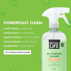 Better Life product label close-up showing plant-forward ingredients and warnings