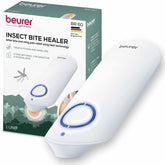 Beurer BiteX front view showing compact bite relief device and portability benefit