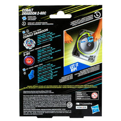 Beyblade Cobalt Dragoon blade close-up highlighting attack edge and precision