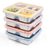 BGMAABQ front view showing four-pack and secure lids for easy storage