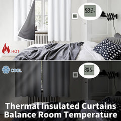 BGment curtains installed in bedroom reducing light for better sleep