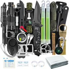 BHYTAKI survival kit front view showing compact pouch and organized layout for easy grab-and-go