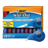 BIC Wite-Out front packaging showing 18 dispensers and bulk value