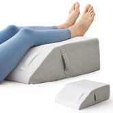 BIEEZZK front view of leg elevation wedge showing shape and cover benefit comfort
