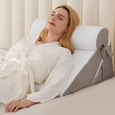 BIEEZZK front view of wedge pillow set showing clean profile and stability