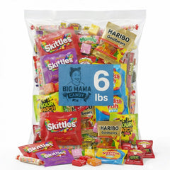 Big Mama Candy front of bag showing colorful assorted pieces and branding for quick selection