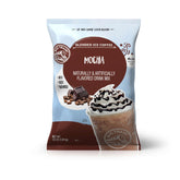 Big Train front packaging showing 3.5 lb mocha mix and clear benefit of café flavor