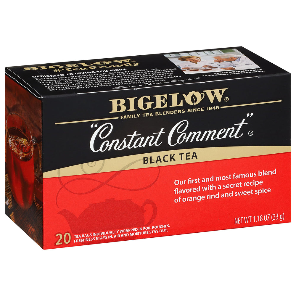 Bigelow Constant Comment front box showing packaging and brand freshness