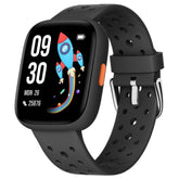 BIGGERFIVE front display showing colorful watch face and easy readability