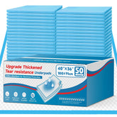 BIGGMED front packaging showing 50-count heavy-duty underpads and coverage benefits