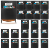 BingLzzr front view of 24-pack chair pockets shows tidy classroom storage benefit