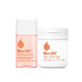 Bio-Oil front packaging showing both products for convenient travel and hydration