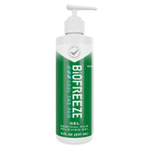 Biofreeze front packaging 8oz showing pump and label benefit