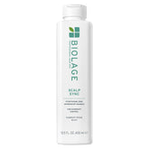 Biolage front bottle showing product and delivers clear flake control