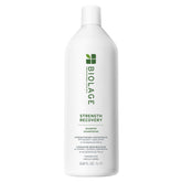 Biolage front bottle view showing 33.8 oz and salon-size strength benefit