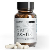 BIOMA front packaging showing supplement bottle and label for clear product identification and trust