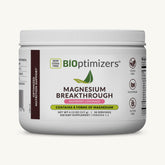BIOptimizers front packaging showing raspberry-lemon flavor and 8 forms of magnesium