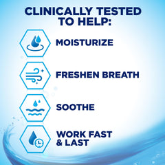 biotene spray pocket-sized shown in hand for quick on-the-go relief