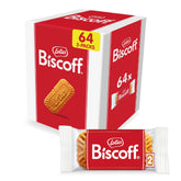 Biscoff front packaging showing 64 twin packs for easy storage
