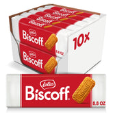 Biscoff front packaging showing brand and convenient family pack benefit