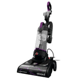 Bissell front view of compact turbo upright showing slim profile and easy maneuvering
