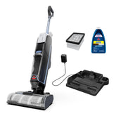 BISSELL CrossWave Edge front view showing sleek design and controls for fast cleaning