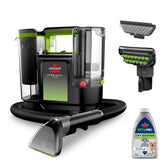 BISSELL Little Green Max Pet front view showing compact design and portability benefit
