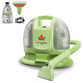 BISSELL Little Green Mini front view showing compact cleaner and controls for quick use