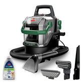 Bissell Little Green Pet Pro front view showing compact cleaner and portability benefits