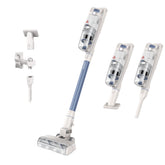 Bissell PowerClean front view self-standing shows easy pause and storage benefit
