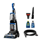 BISSELL TurboClean Pet XL front view showing wide cleaning head and ergonomic handle benefit