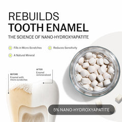 Bite tablet being chewed in mouth demonstrating easy chew-then-brush routine